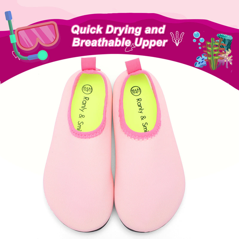Ranly Smily Kids Boys Girls Quick-Dry Water Shoes