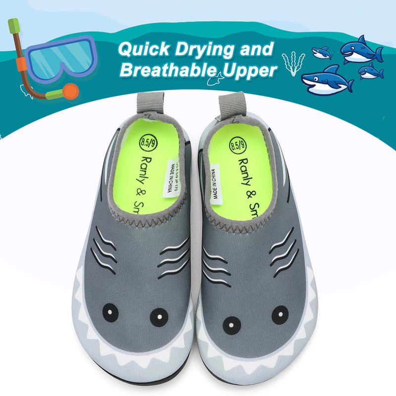 Ranly Smily Kids Boys Girls Quick-Dry Water Shoes