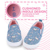 Okilol Toddler Shoes Slip On Canvas Sneakers for Girls