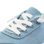 Hiitave Womens Blue Canvas Slip On Shoes