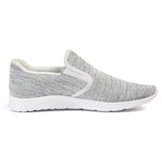 Xflow Foam Women's Slip On Walking Shoes Lightweight Casual Running Sneakers - White Grey