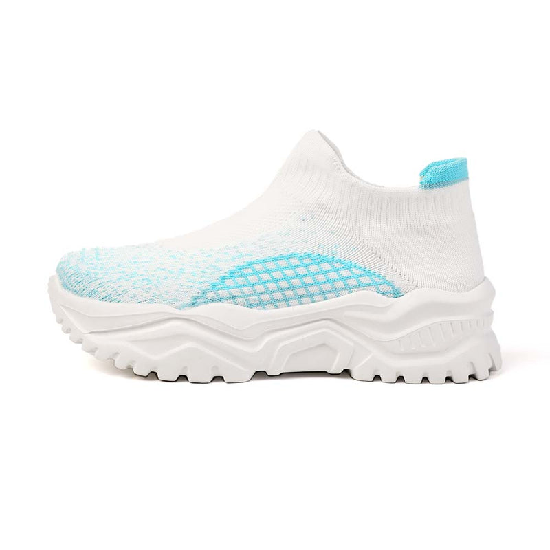ENERGY AIR Women White Blue Slip On Shoes