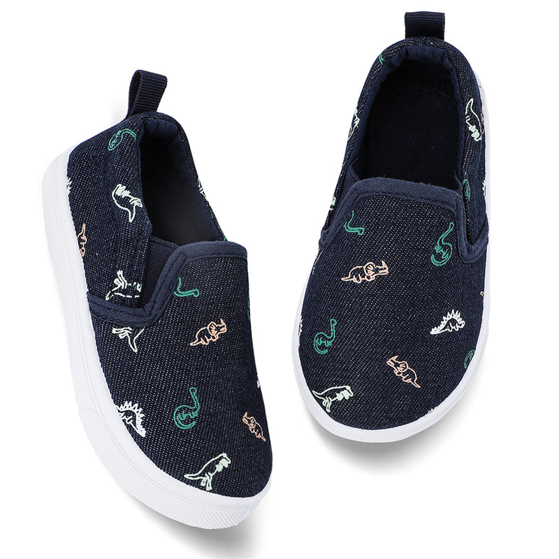 Okilol Toddler Shoes Slip On Canvas Sneakers for Boys