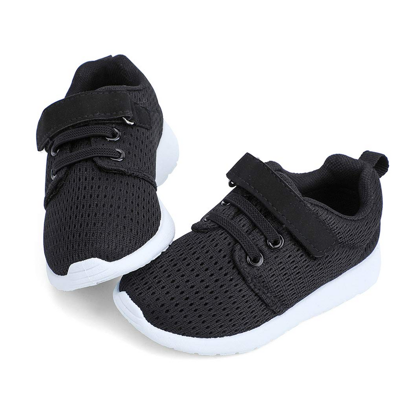 Hiitave Toddler Shoes Boys Lightweight Breathable Sneakers Washable Strap Athletic Tennis Shoes for Running Walking