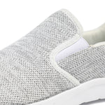 Xflow Foam Women's Slip On Walking Shoes Lightweight Casual Running Sneakers - White Grey