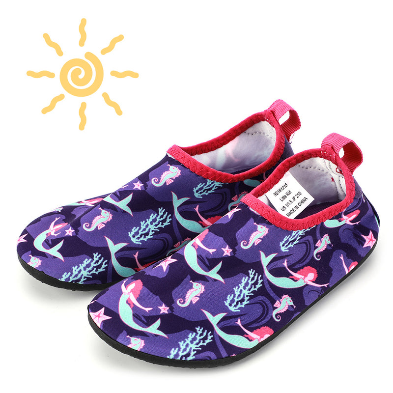 Hiitave Kids Water Shoes Non Slip Beach Swim Barefoot Quick Dry Aqua P Shoes Best Buy