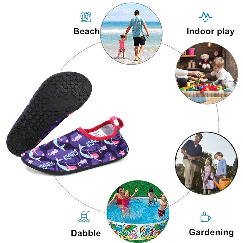 Hiitave Kids Water Shoes Non Slip Beach Swim Barefoot Quick Dry Aqua P Shoes Best Buy