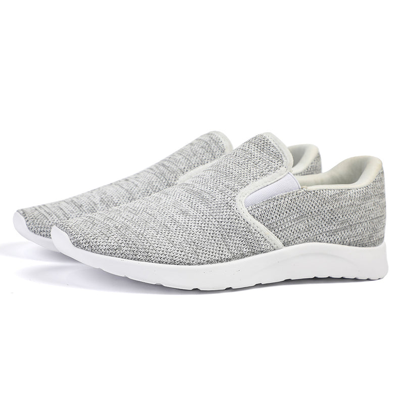 Xflow Foam Women's Slip On Walking Shoes Lightweight Casual Running Sneakers - White Grey