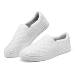 Zefani Women's Slip On Shoes, Durable Canvas Sneakers, Comfort Casual Shoes for Work, Drive, Travel, Commute