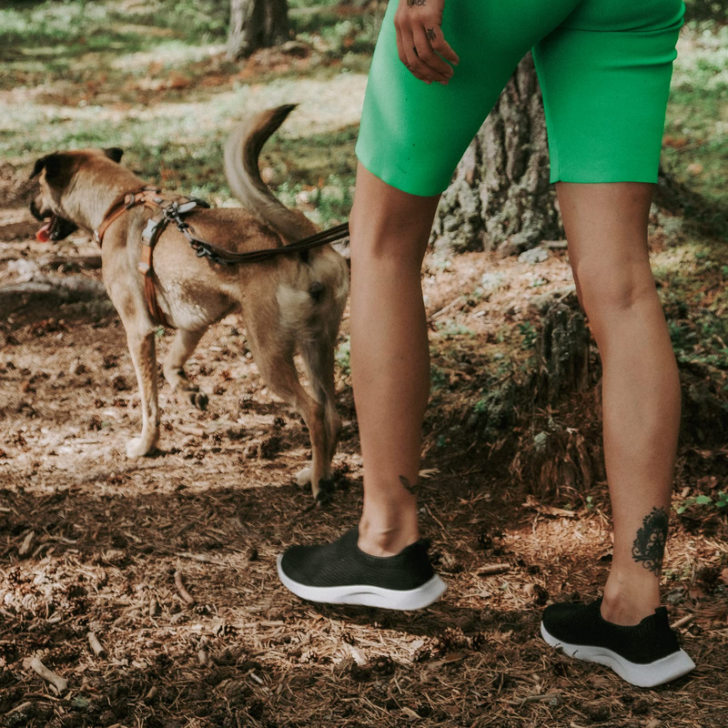 Stretchy slip top on shoes