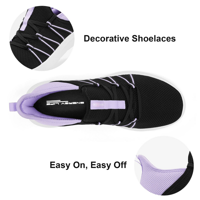 Hiitave Women's Energycloud Lightweight Tennis Walking Slip-On Vegan Shoes