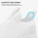 Aleader Women's Slip On Energycloud Walking Shoes, Stretch Knit Sneakers Breathable Athletic Tennis